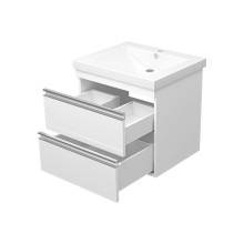 Ингрид - 60 Тумба подвесная с 2 ящ.эмаль / раковина