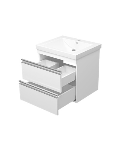 Ингрид - 60 Тумба подвесная с 2 ящ.эмаль / раковина