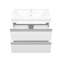 Ингрид - 75 Тумба подвесная с 2 ящ.эмаль / раковина