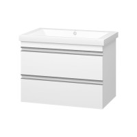 Ингрид - 75 Тумба подвесная с 2 ящ.эмаль / раковина