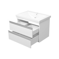 Ингрид - 75 Тумба подвесная с 2 ящ.эмаль / раковина