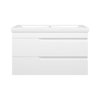 Софт - 90 Тумба подвесная с 2 ящ.эмаль / раковина