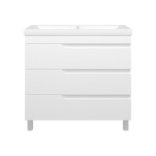 Софт - 90 Тумба напольная с 3 ящ.эмаль / раковина