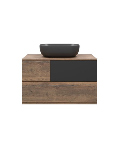 Коломбо - 80 Тумба подвесная 2 ящ. с отталк. / раковина