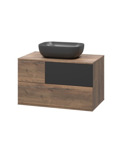 Коломбо - 80 Тумба подвесная 2 ящ. с отталк. / раковина
