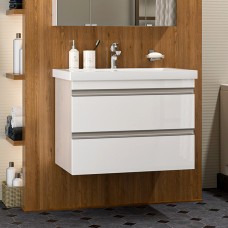 Ингрид - 75 Тумба подвесная с 2 ящ.эмаль / раковина