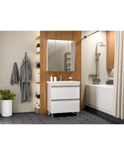 Ингрид - 75 Тумба напольная с 2 ящ.эмаль / раковина