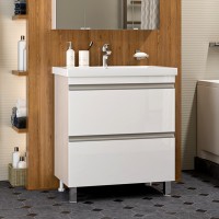 Ингрид - 75 Тумба напольная с 2 ящ.эмаль / раковина