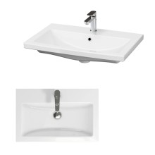 Терра - 70 Тумба с 3 ящ. серая / раковина