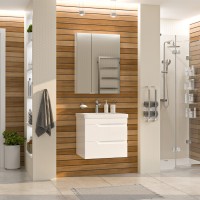 Софт - 60 Тумба подвесная с 2 ящ.эмаль / раковина