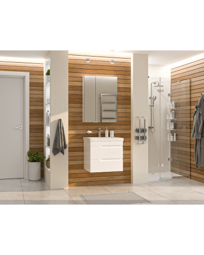 Софт - 60 Тумба подвесная с 2 ящ.эмаль / раковина