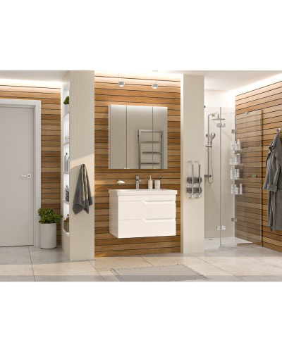 Софт - 75 Тумба подвесная с 2 ящ.эмаль / раковина