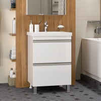 Ингрид - 60 Тумба напольная с 2 ящ.эмаль / раковина