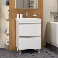 Ингрид - 60 Тумба напольная с 2 ящ.эмаль / раковина