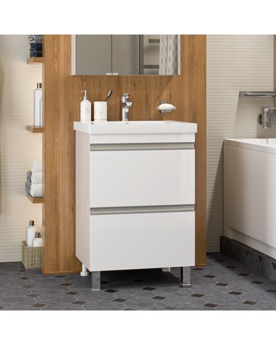 Ингрид - 60 Тумба напольная с 2 ящ.эмаль / раковина