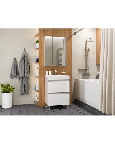 Ингрид - 60 Тумба напольная с 2 ящ.эмаль / раковина