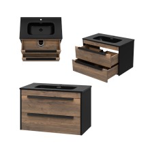 MONSOUR - 80 Тумба подвесная с 2 ящ. / раковина