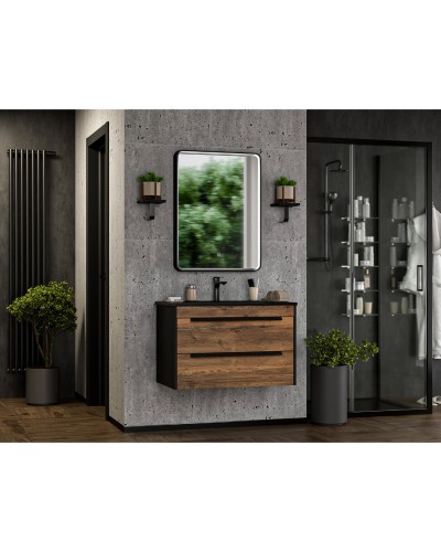 MONSOUR - 80 Тумба подвесная с 2 ящ. / раковина