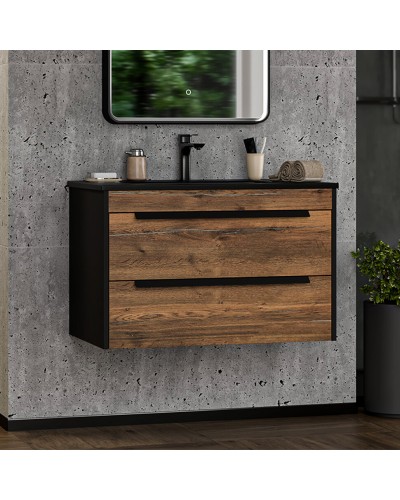 MONSOUR - 80 Тумба подвесная с 2 ящ. / раковина