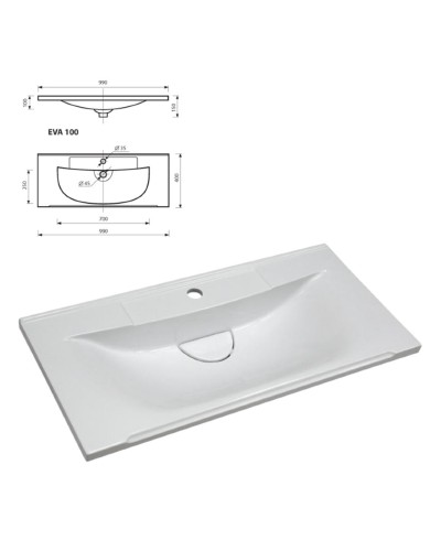 Марта -100 Тумба напольная темный бетон / раковина