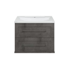 Марта - 70 Тумба подвесная 2 ящ. темный бетон / раковина