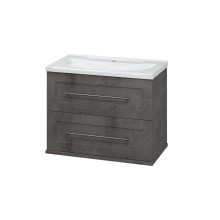 Марта - 70 Тумба подвесная 2 ящ. темный бетон / раковина