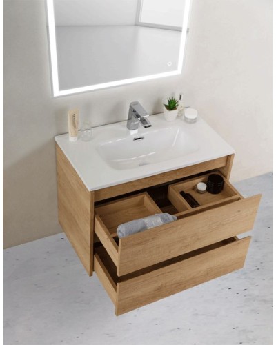 Тумба под раковину BelBagno KRAFT 39-700/390-2C-SO-RNN подвесная Rovere Nebrasca Nature