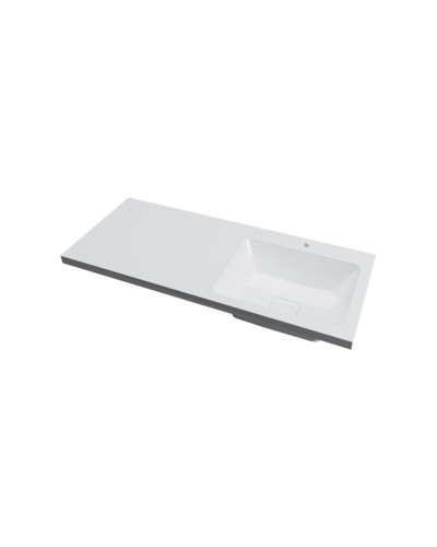 GRAFIT - 60 Тумба напольная 3 ящ. Графит под стиральную машину / раковина Даллас 130 правая