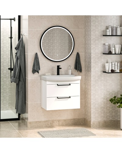 Клермонт - 60 тумба подвесная 2 ящ. / раковина