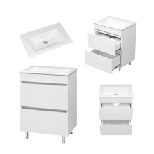 Енисей - 60 тумба с 2 ящ. (пленка) / раковина