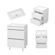 Енисей - 60 тумба с 2 ящ. (пленка) / раковина