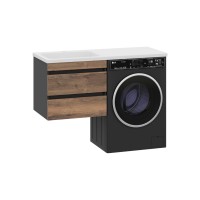 Коломбо - 60 Тумба под стиральную машину подвесная 2 ящ. / раковина левая