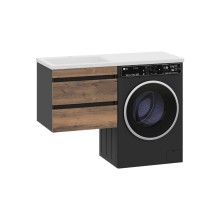 Коломбо - 60 Тумба под стиральную машину подвесная 2 ящ. / раковина левая