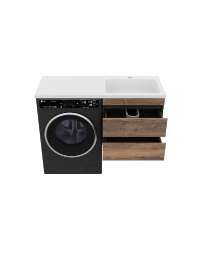 Коломбо - 60 Тумба под стиральную машину подвесная 2 ящ. / раковина правая