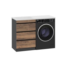 Коломбо - 60 Тумба под стиральную машину напольная 3 ящ. / раковина левая