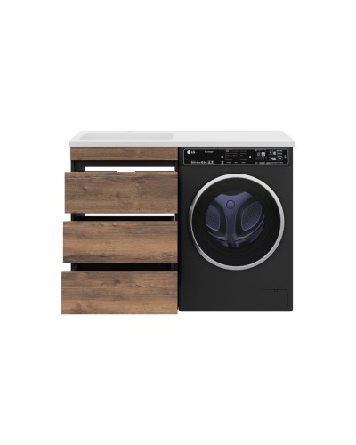 Коломбо - 60 Тумба под стиральную машину напольная 3 ящ. / раковина левая