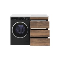 Коломбо - 60 Тумба под стиральную машину напольная 3 ящ. / раковина правая