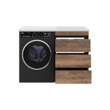 Коломбо - 60 Тумба под стиральную машину напольная 3 ящ. / раковина правая