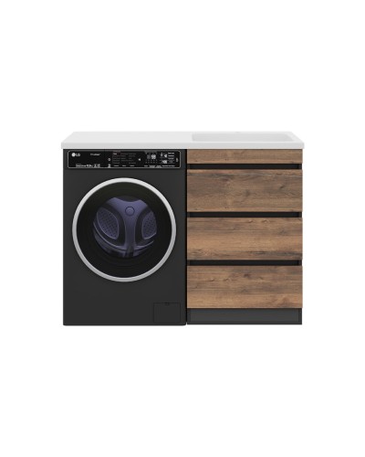 Коломбо - 60 Тумба под стиральную машину напольная 3 ящ. / раковина правая