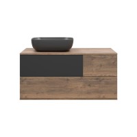 Коломбо -100 Тумба подвесная 2 ящ. с отталк. лев. / раковина