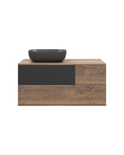 Коломбо -100 Тумба подвесная 2 ящ. с отталк. лев. / раковина