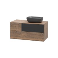 Коломбо -100 Тумба подвесная 2 ящ. с отталк. прав. / раковина