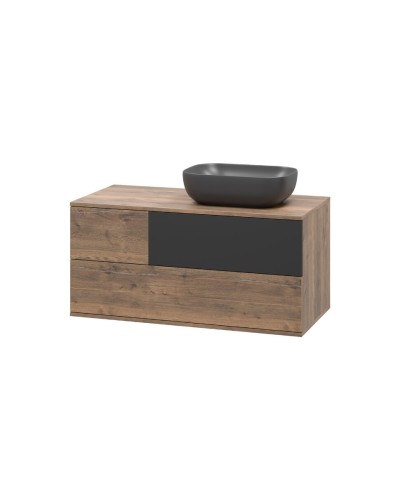 Коломбо -100 Тумба подвесная 2 ящ. с отталк. прав. / раковина