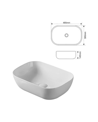 DAKOTA -100 Тумба напольная 2 ящ. (ДСП (Дуб Гал. Белый) / раковина