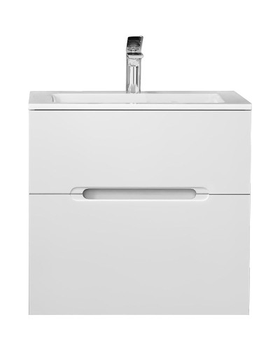Тумба под раковину Jorno Modul 65 Mоl.01.62/P/W подвесная Белый глянец