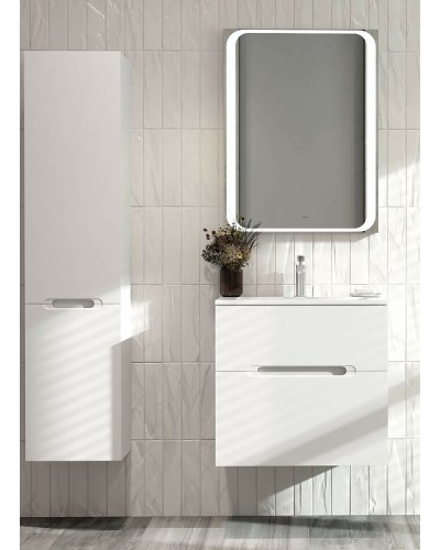 Тумба под раковину Jorno Modul 65 Mоl.01.62/P/W подвесная Белый глянец