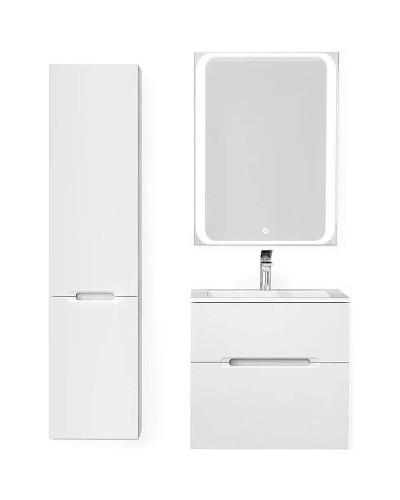 Тумба под раковину Jorno Modul 65 Mоl.01.62/P/W подвесная Белый глянец