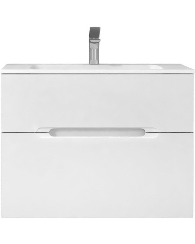 Тумба под раковину Jorno Modul 80 Mоl.01.77/P/W подвесная Белый глянец