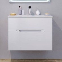 Тумба под раковину Jorno Modul 80 Mоl.01.77/P/W подвесная Белый глянец