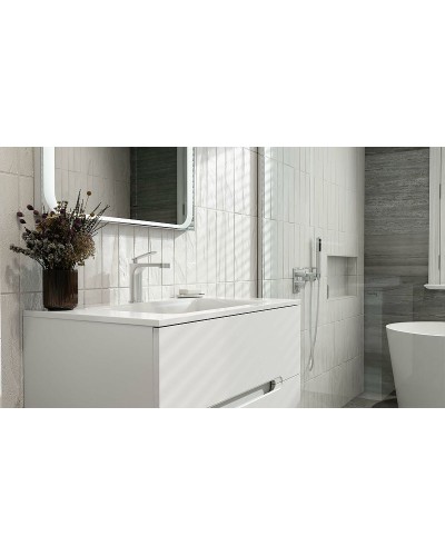 Тумба под раковину Jorno Modul 80 Mоl.01.77/P/W подвесная Белый глянец